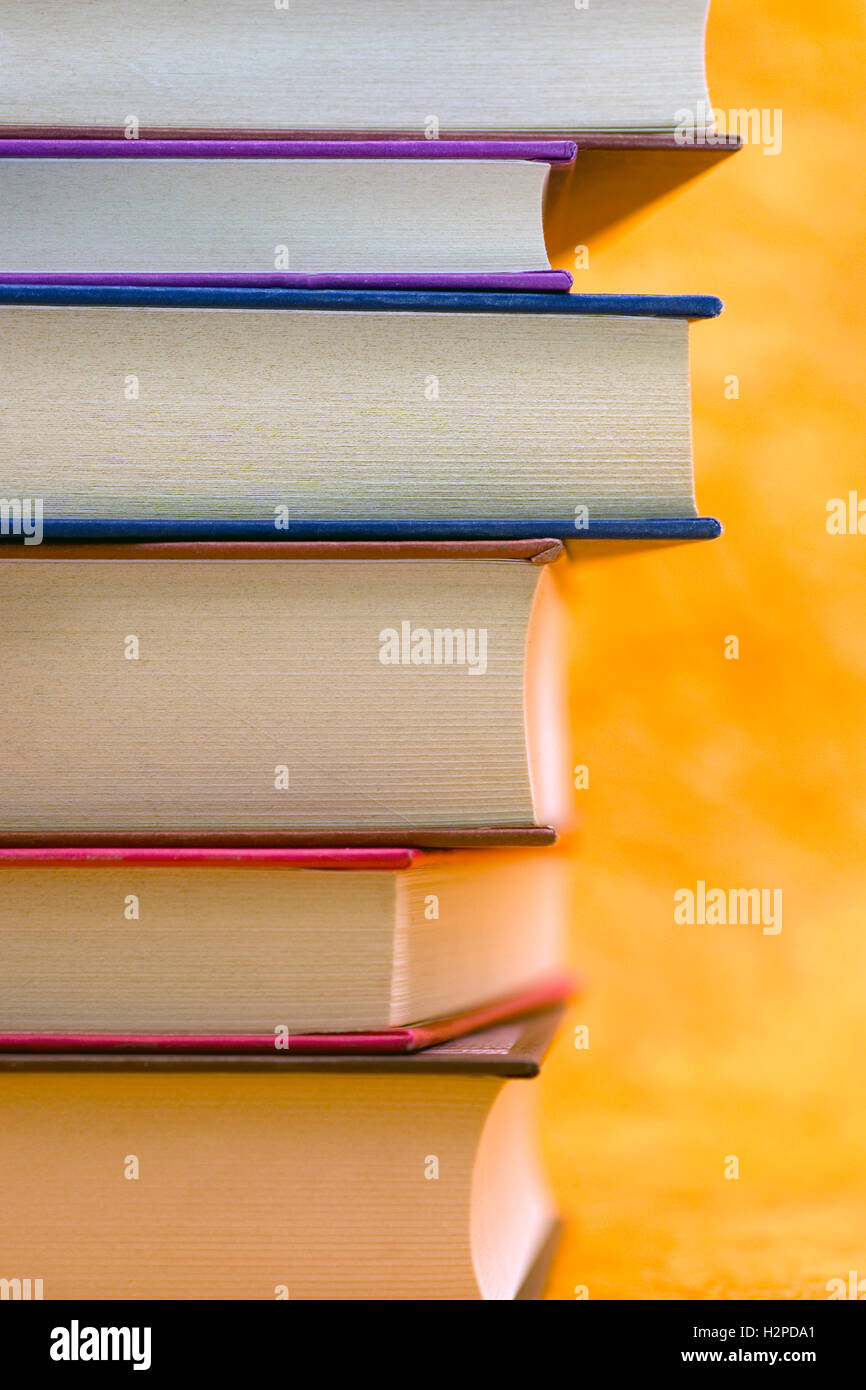 stack of books - world book day concept Stock Photo