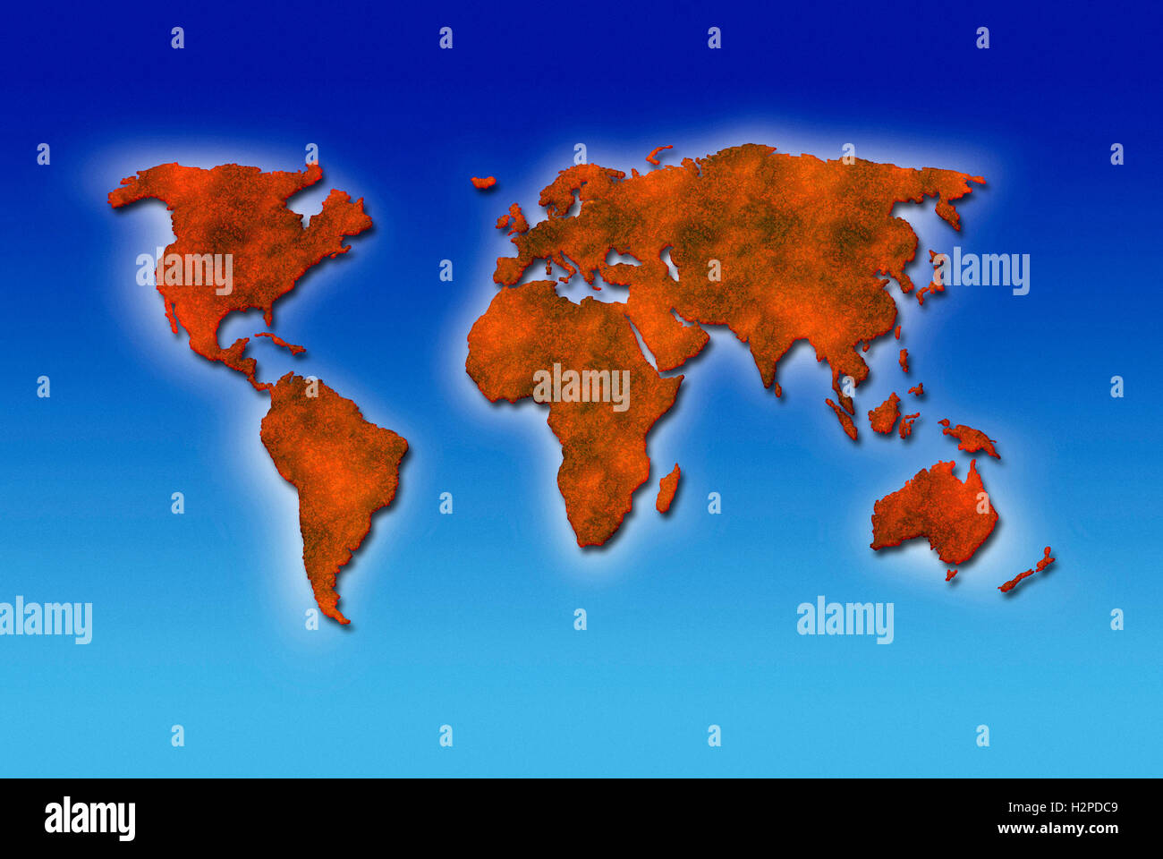 world map Stock Photo Alamy - World Map H2PDC9