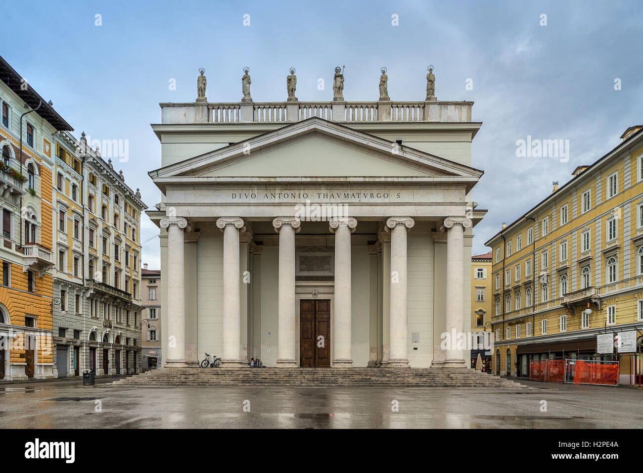 Church of San Antonio on the Grand Canal in Trieste Stock Photo