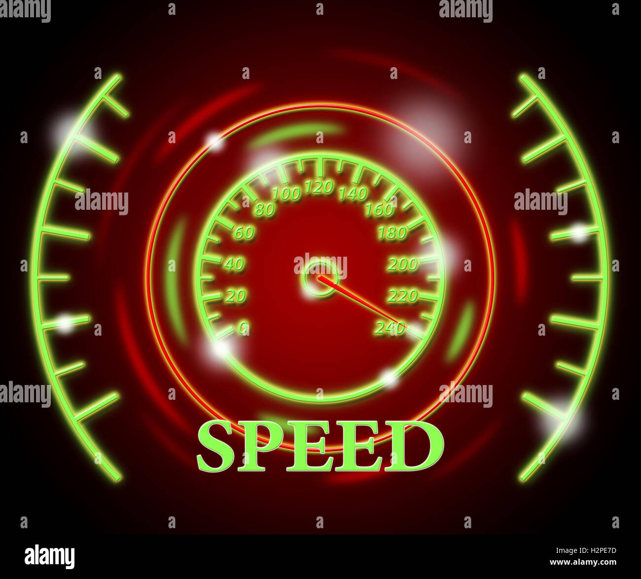Speed Gauge Representing Quick And Dial Stock Photo Alamy
