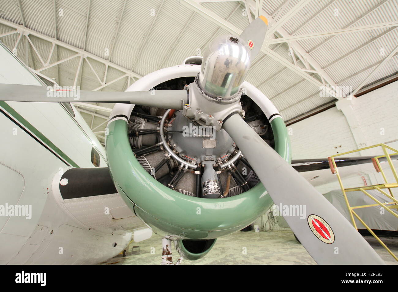 plane engine Stock Photo