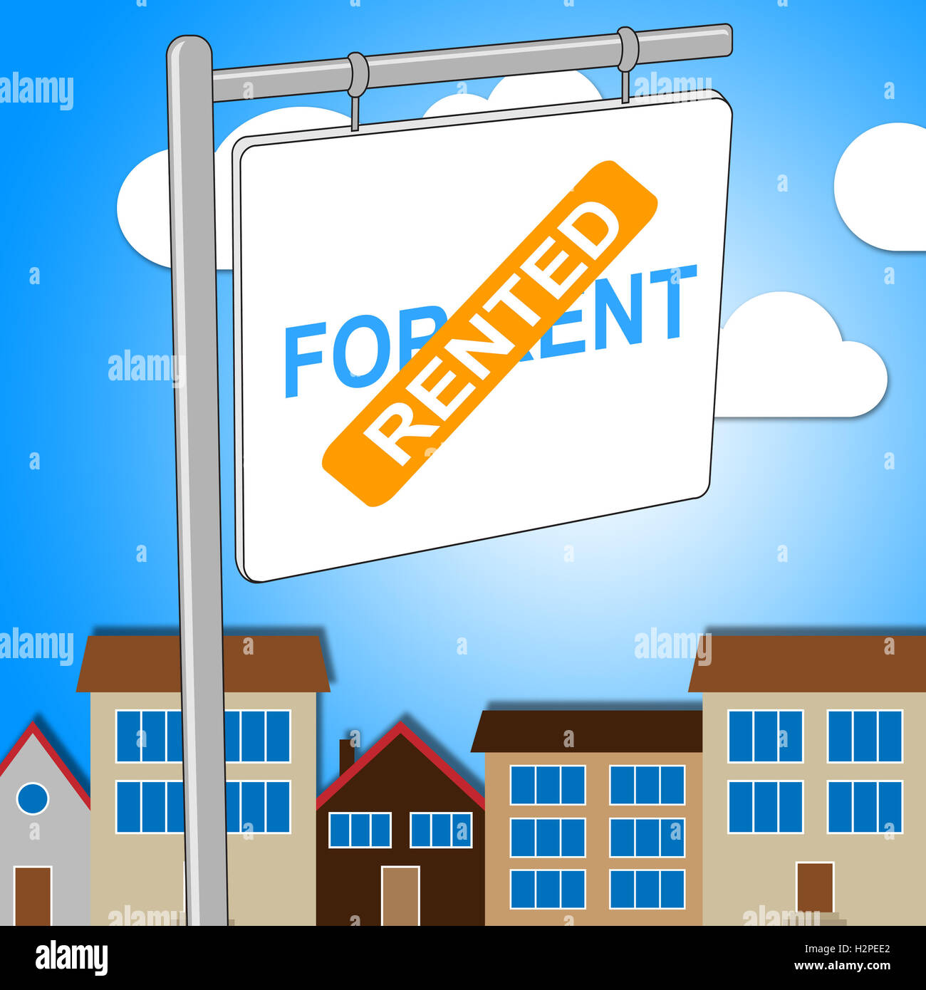 house-rented-meaning-for-lease-and-rental-stock-photo-alamy