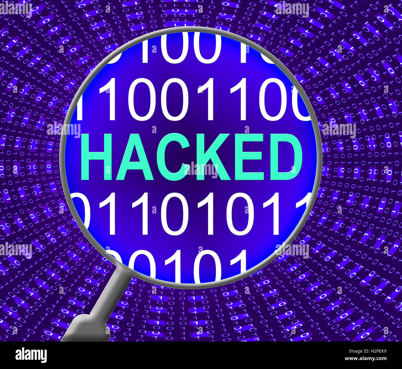 Hacked Representing sites Crack And Digital Stock Photo Alamy