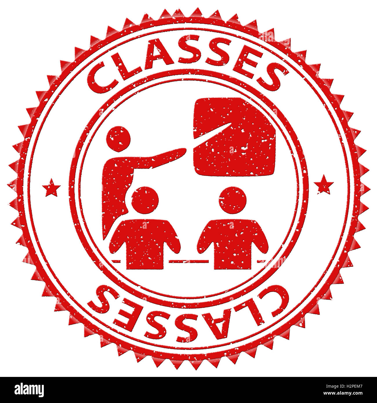 Classes Stamp Meaning Lessons Print And Classrooms Stock Photo Alamy