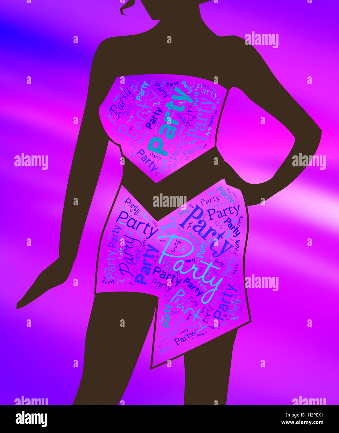 Party Girl Meaning Clothes Celebration And Woman Stock Photo Alamy