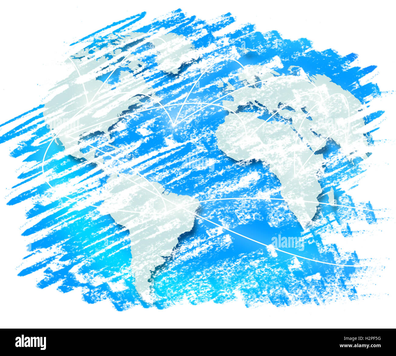 Travel World Indicating Traveller Roaming And Global Stock Photo