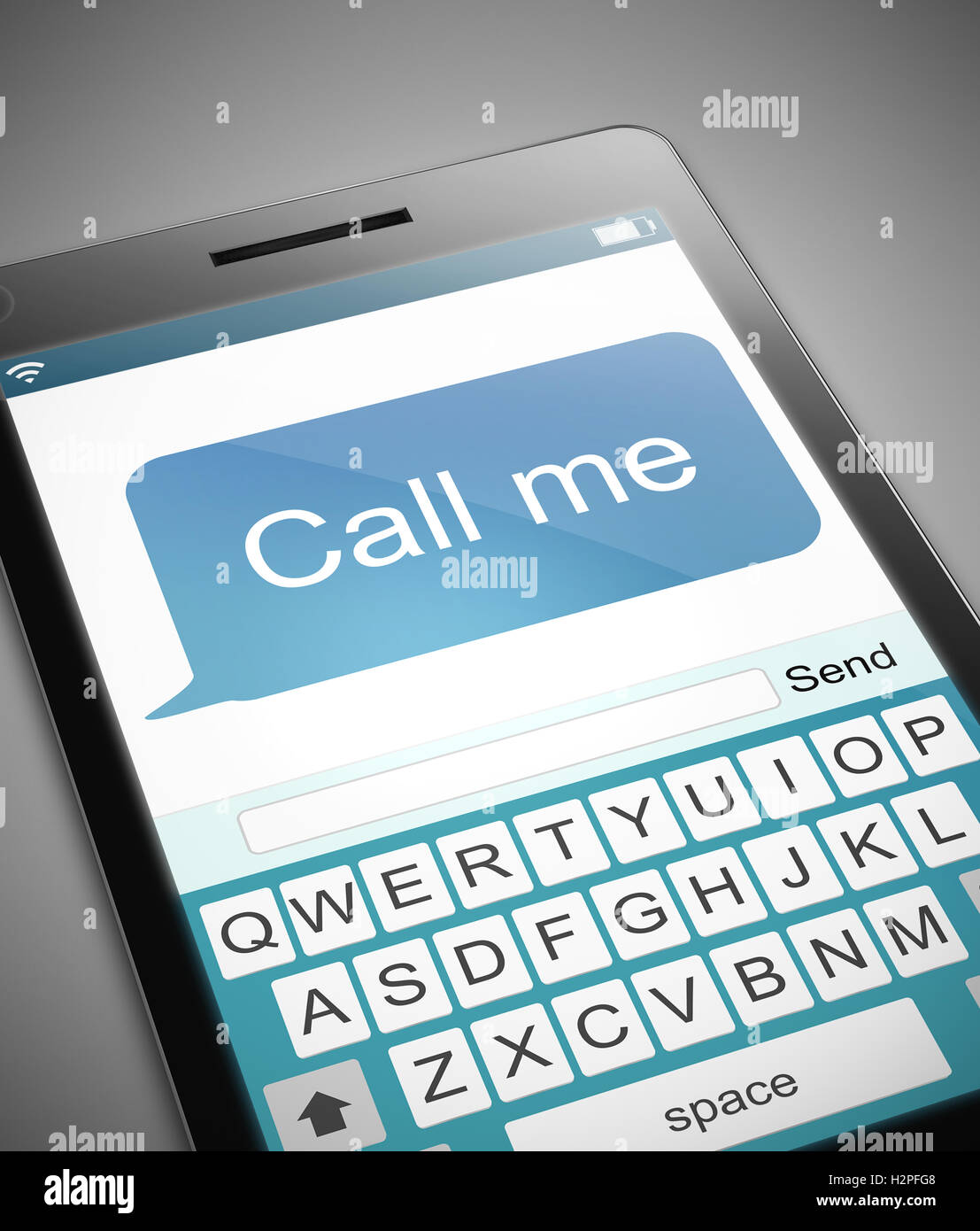 Call me message concept. Stock Photo