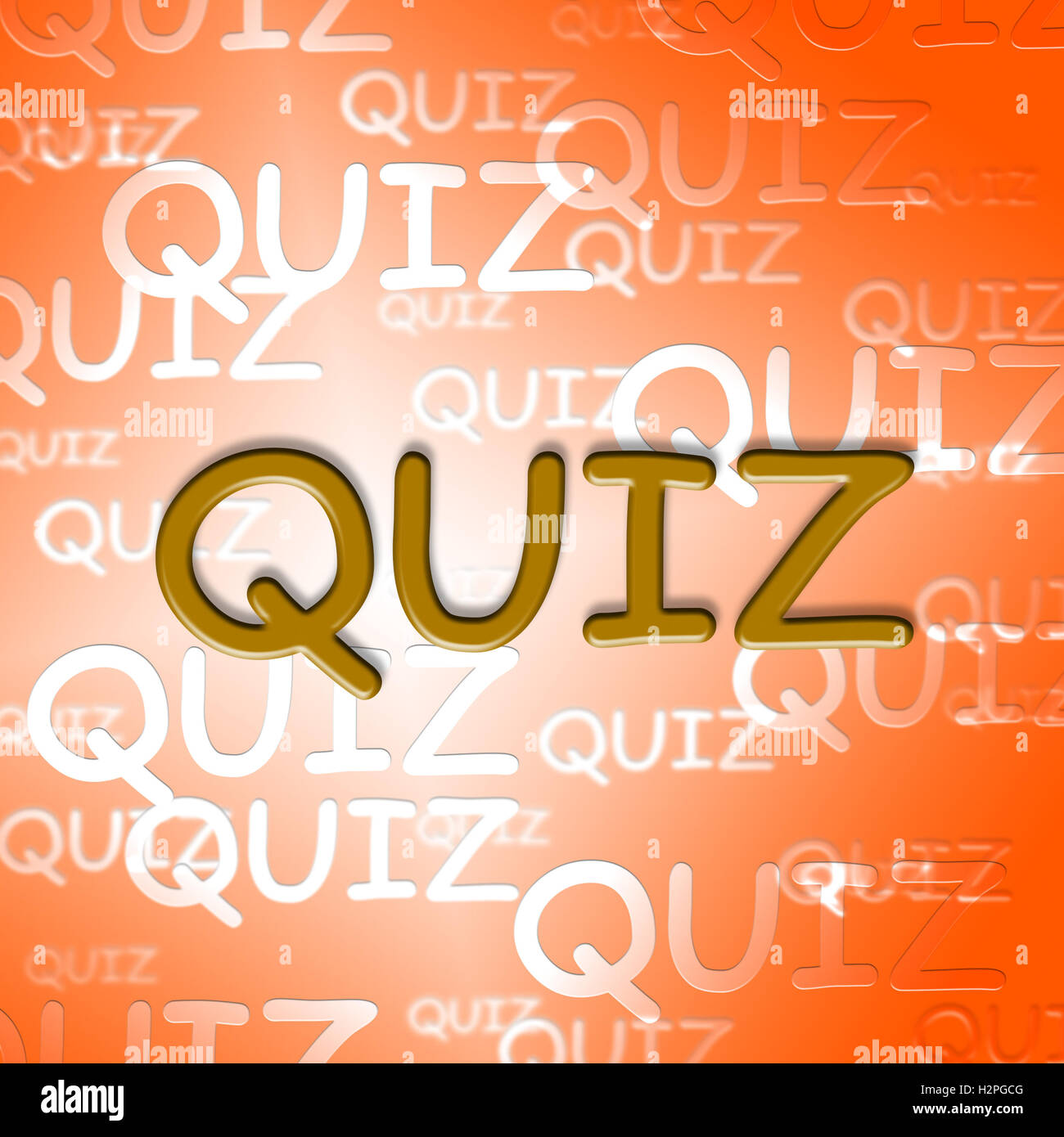 Quiz Words Representing Questions And Answers Puzzle Stock Photo - Alamy