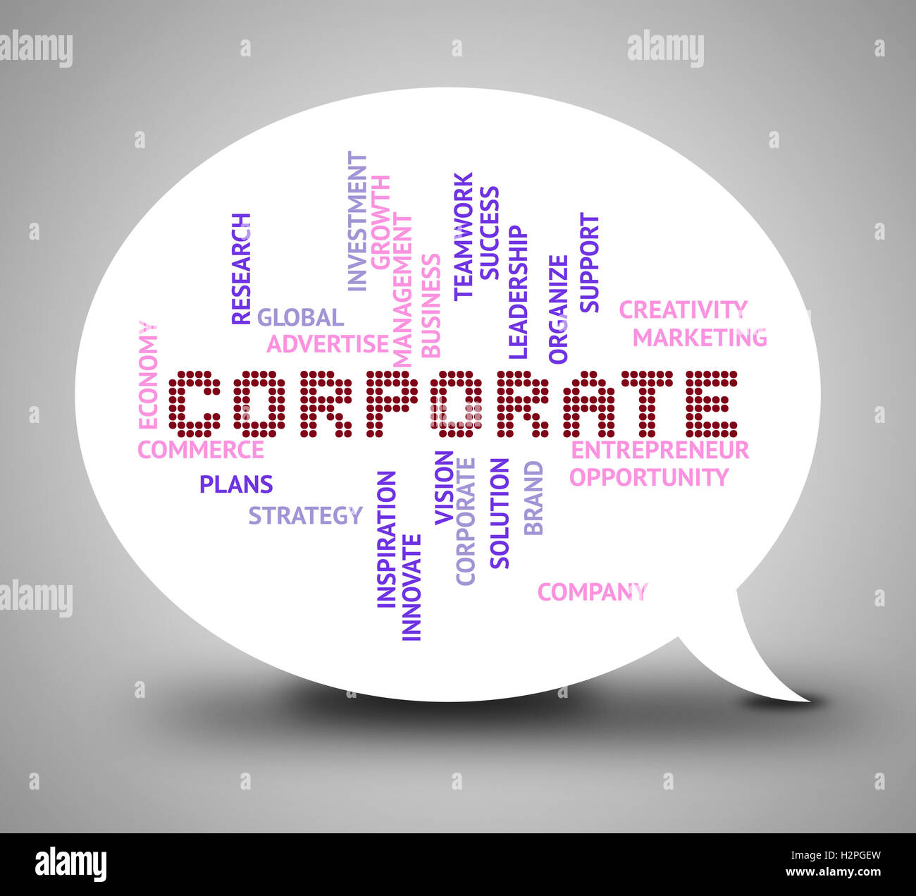 Corporate Bubble Meaning Professional Enterprise And Business Stock Photo Alamy