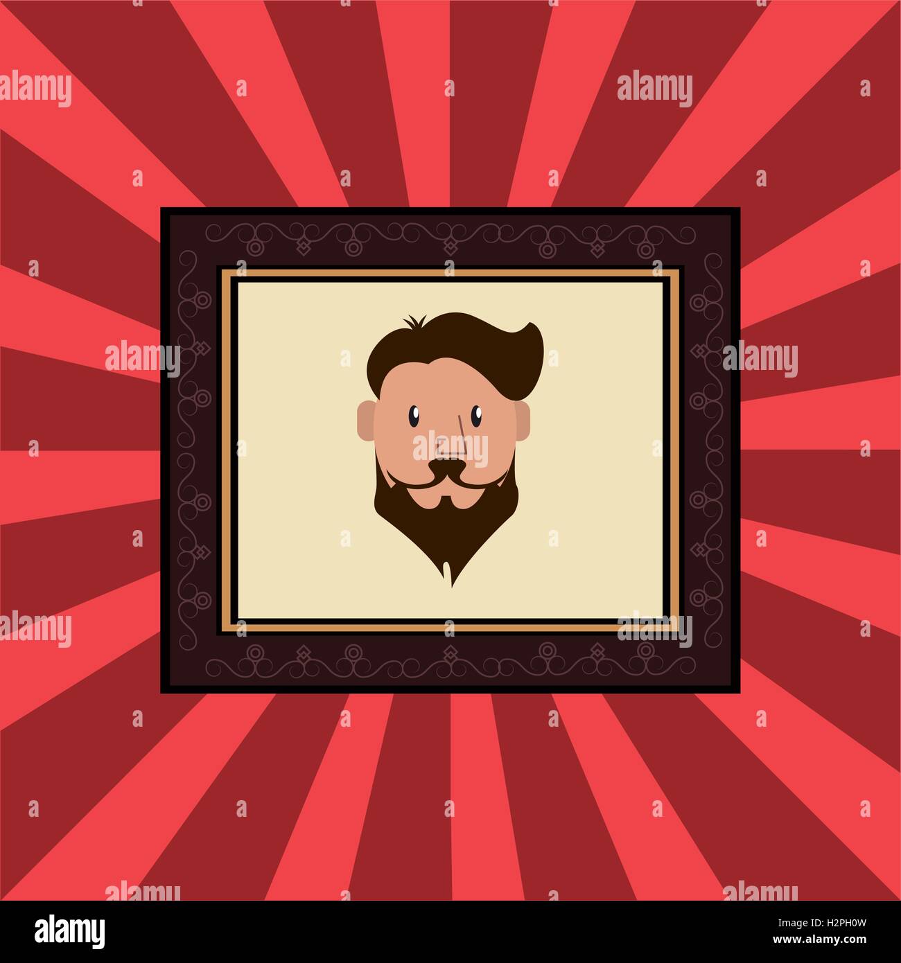 hipster man emblem image Stock Vector Image & Art - Alamy