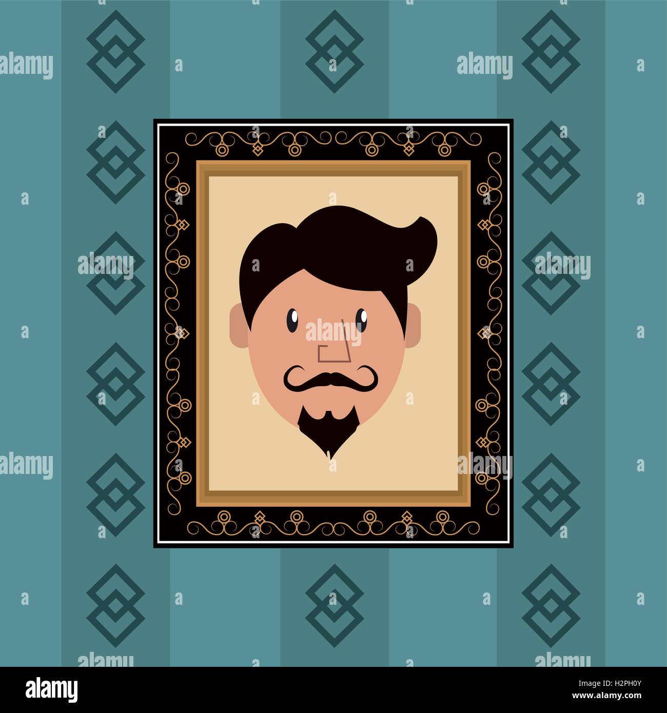 hipster man emblem image Stock Vector Image & Art - Alamy