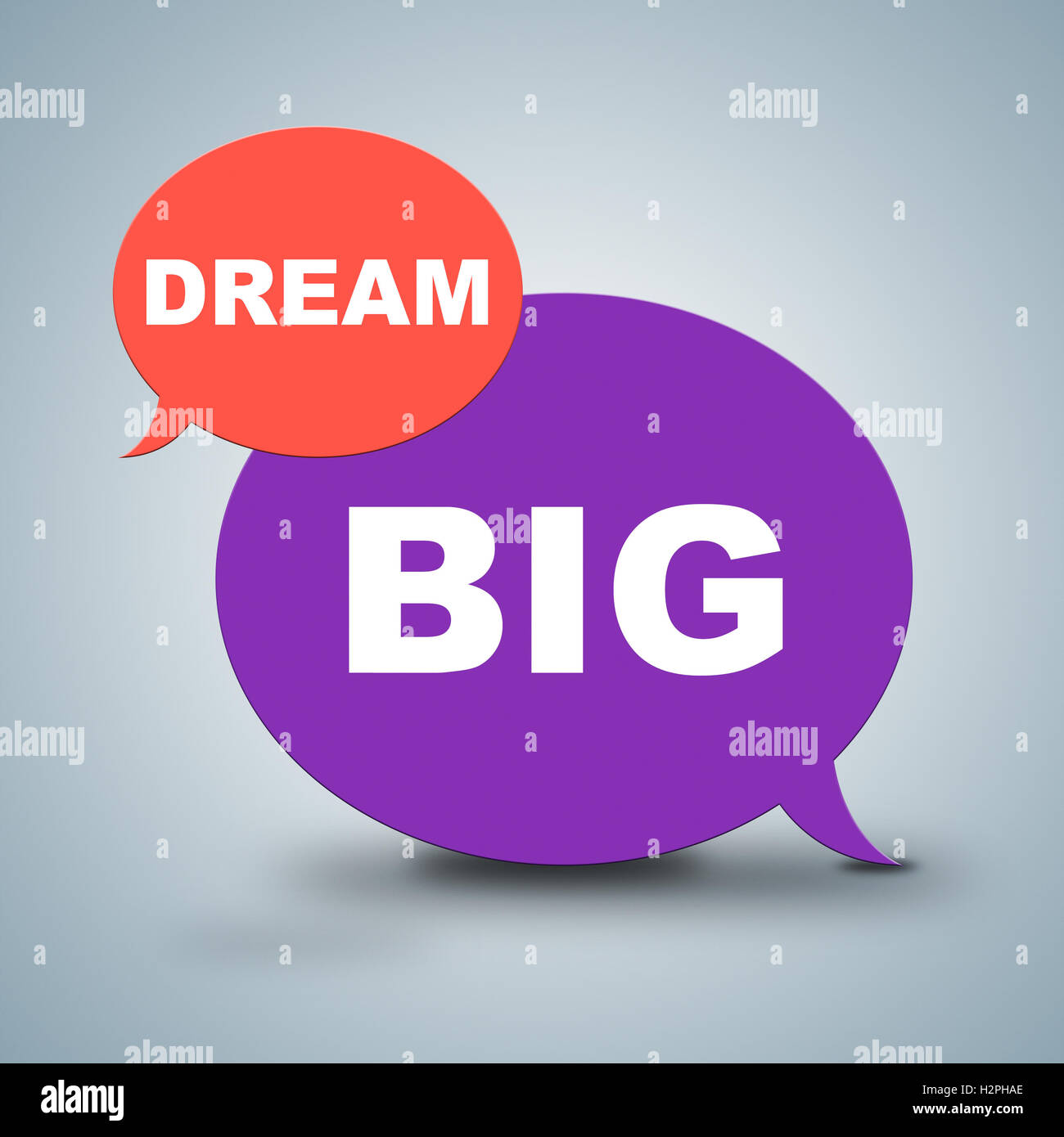 Dream Big Showing Aim Hope And Goals Stock Photo Alamy