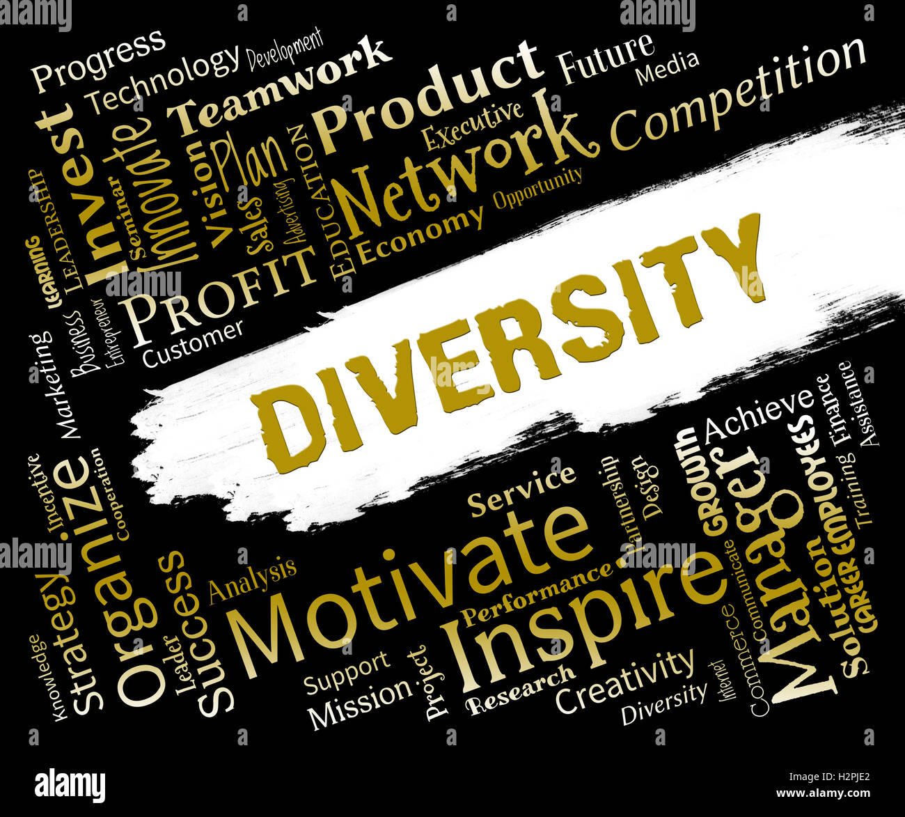 Diversity Words Indicating Difference Diversity And Variety Stock Photo