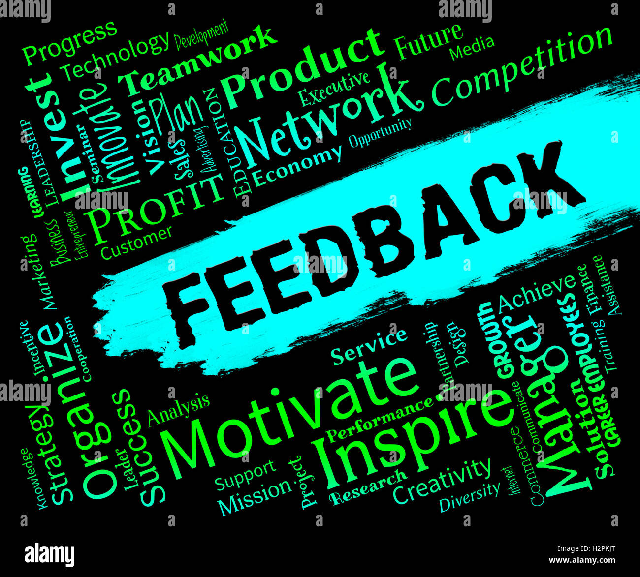 Feedback Words Representing Grading Evaluation And Rating Stock Photo feedback-words-representing-grading-evaluation-and-rating-stock-photo