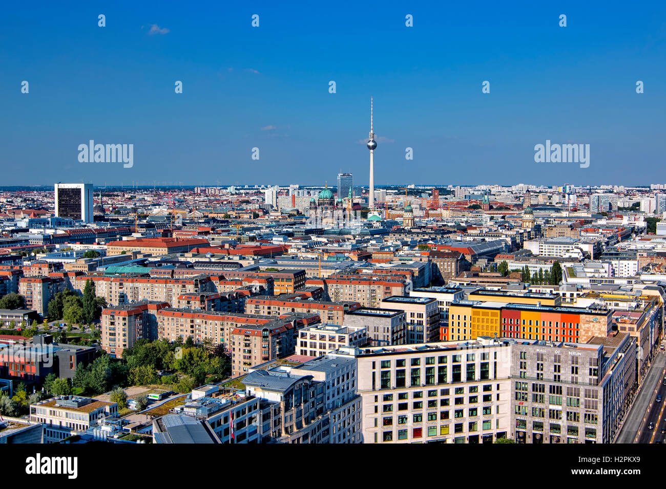Berlin skyline Stock Photo