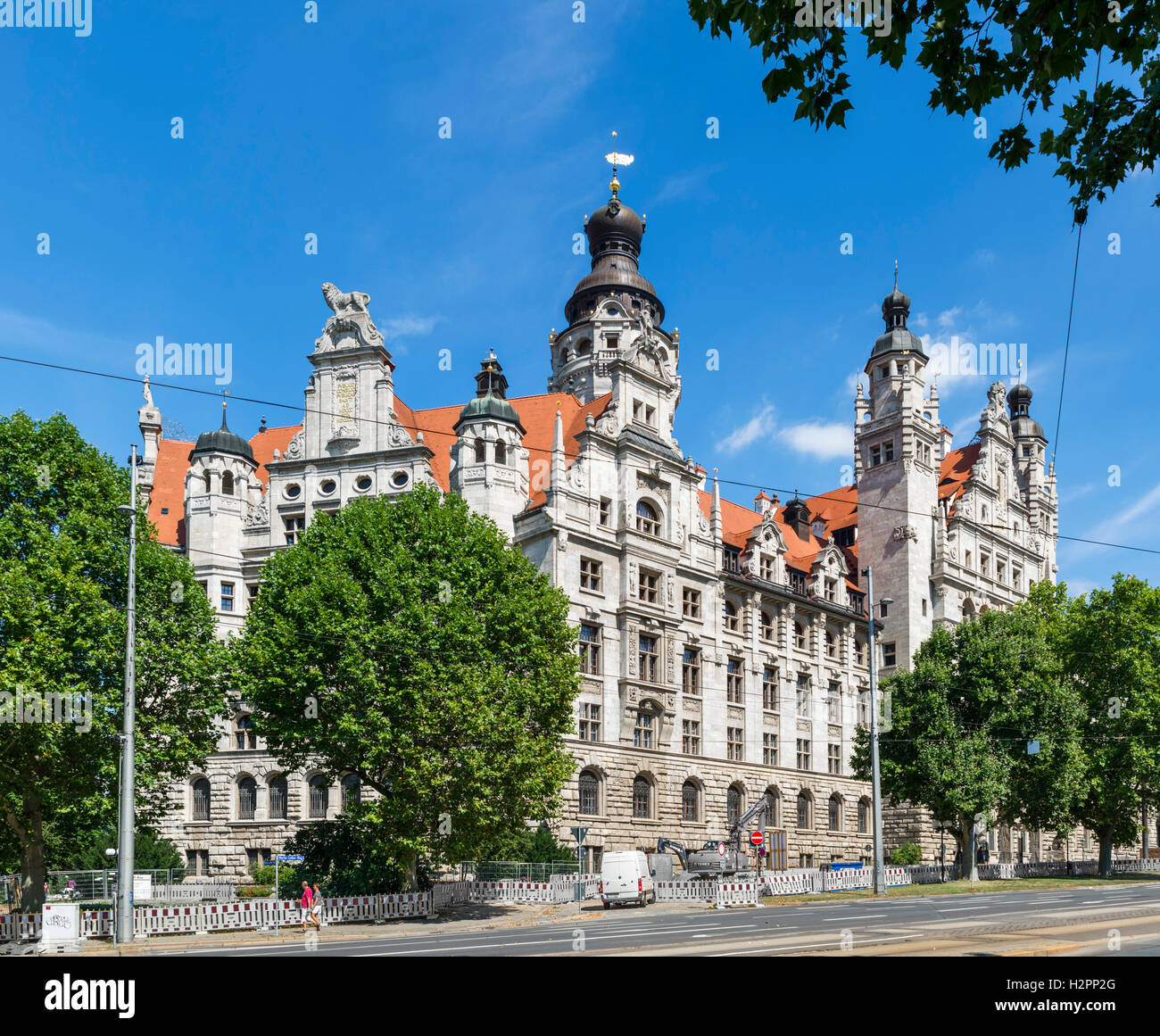 The Neues Rathaus, Leipzig, Saxony, Germany Stock Photo
