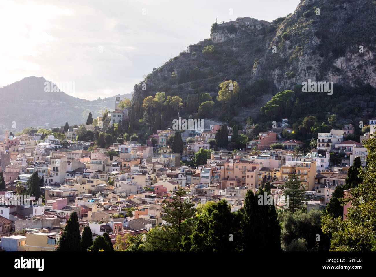 City of Taormina, Sicily, Italy Stock Photo