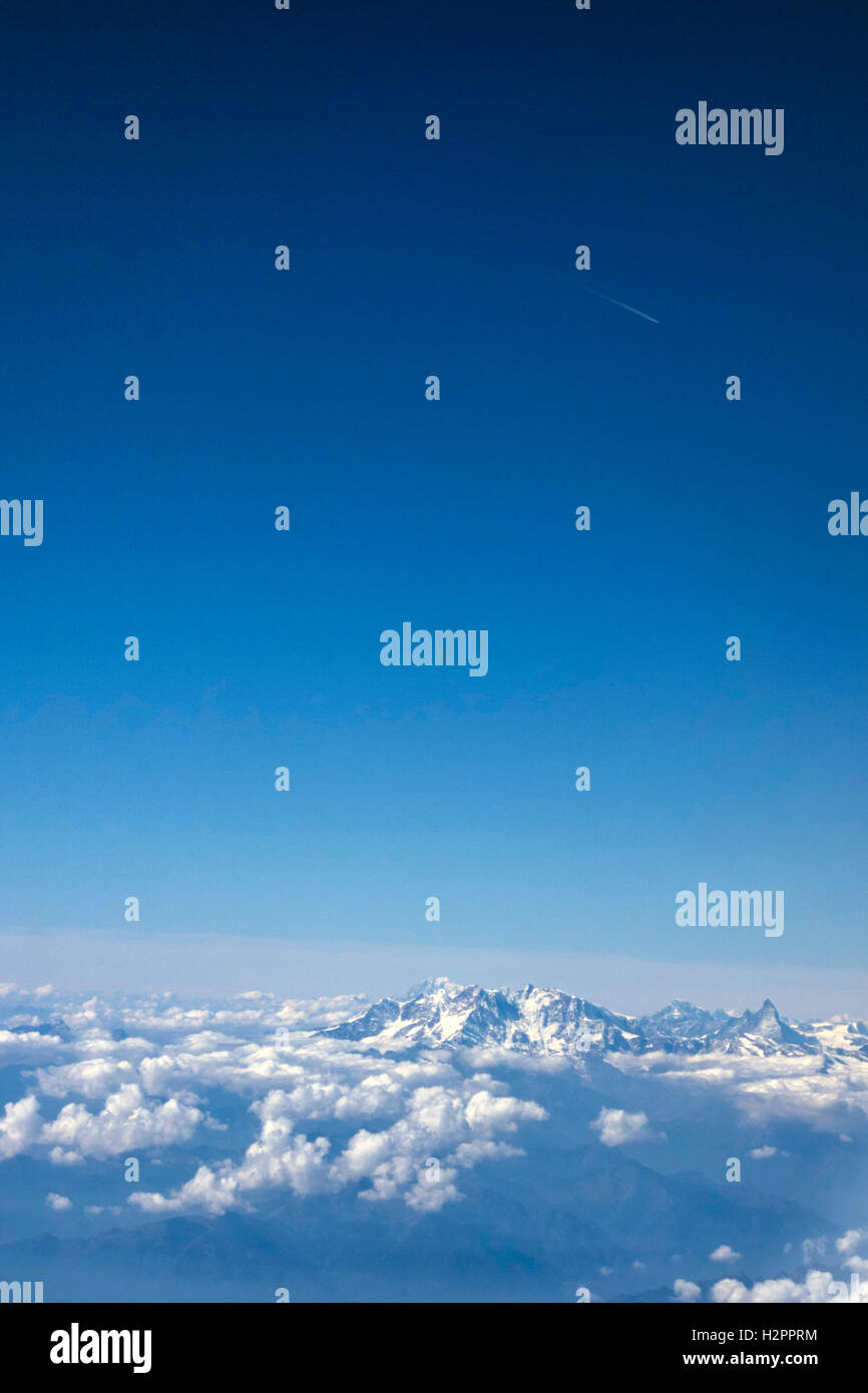 Aerial view of Swiss Alps Stock Photo - Alamy
