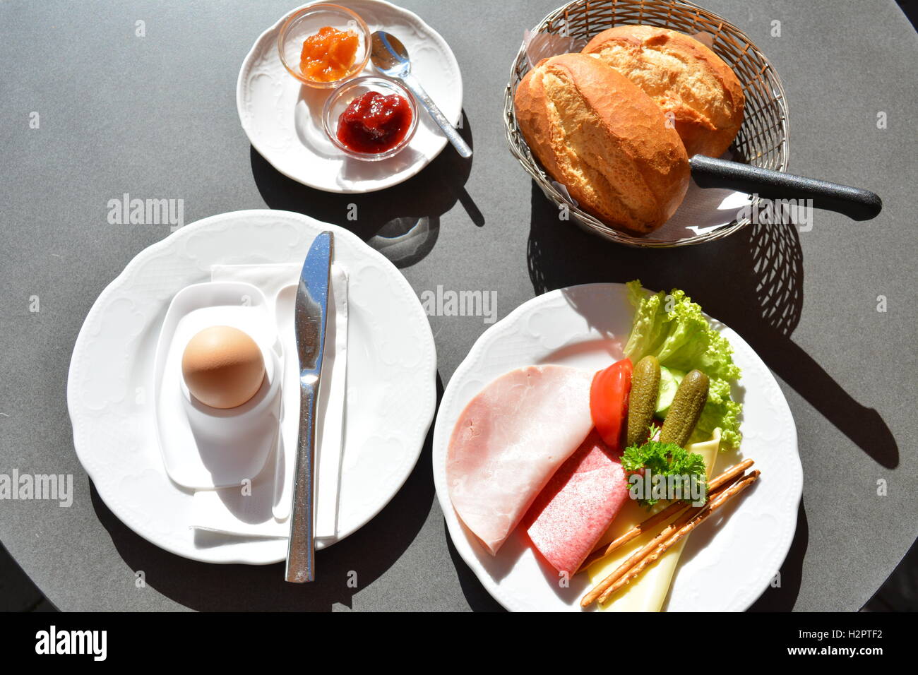 Breakfast with egg Stock Photo - Alamy