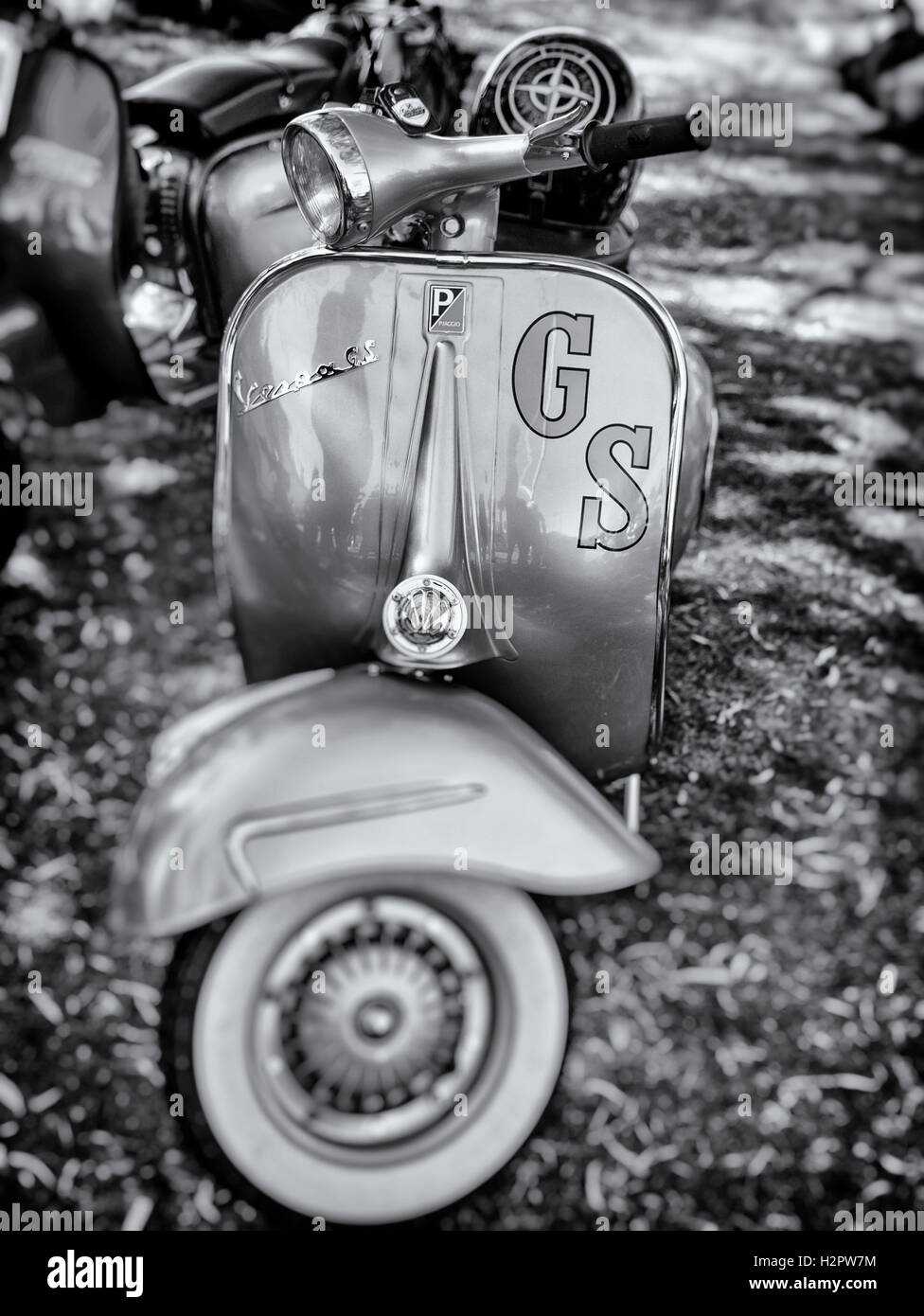 Vespa GS Scooter, first manufactured in 1946, Florence, Italy. Stock Photo