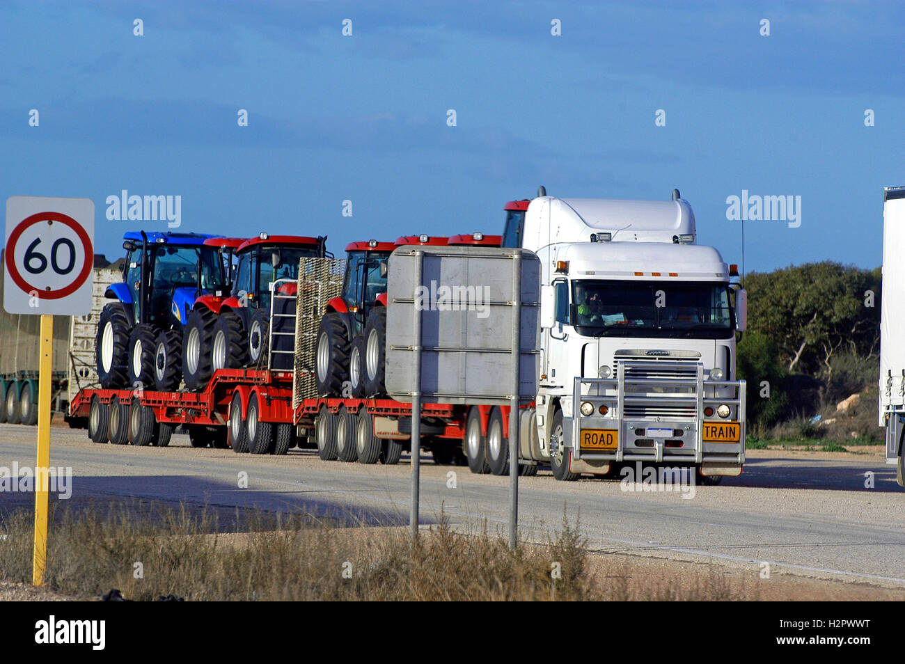 Big semi trailer truck australia also called road train as they can