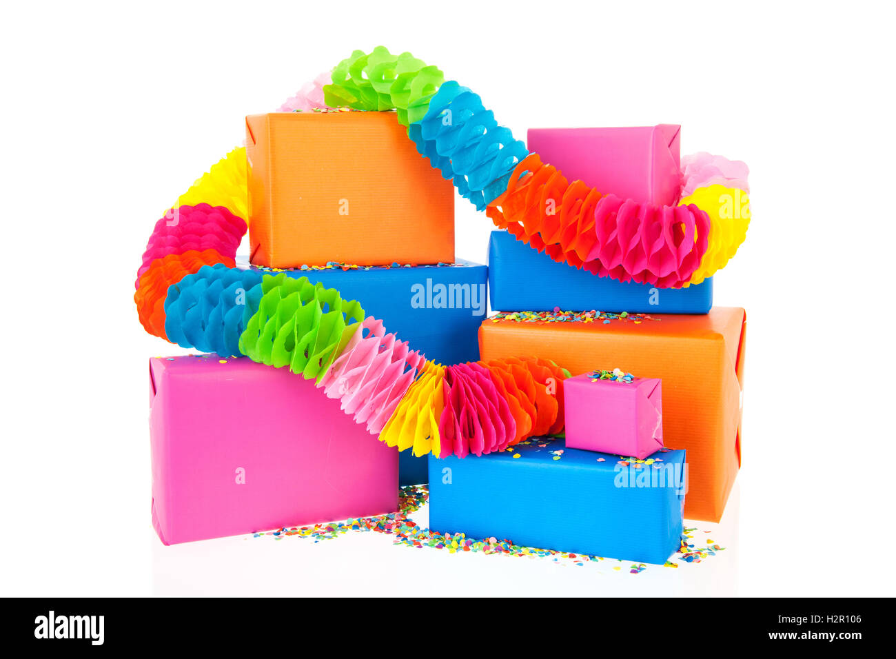 Many birthday gifts in Cut Out Stock Images Pictures Alamy