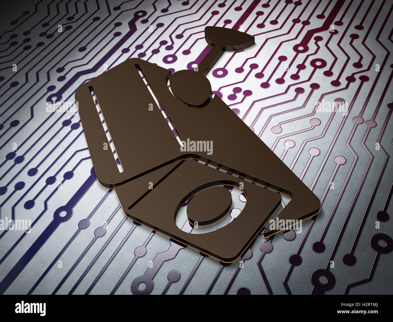 Camera icon on circuit board hi res stock photography and images Alamy