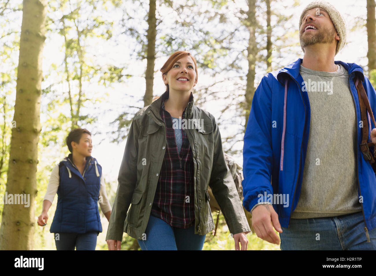 Mature group hiking hi-res stock photography and images - Alamy