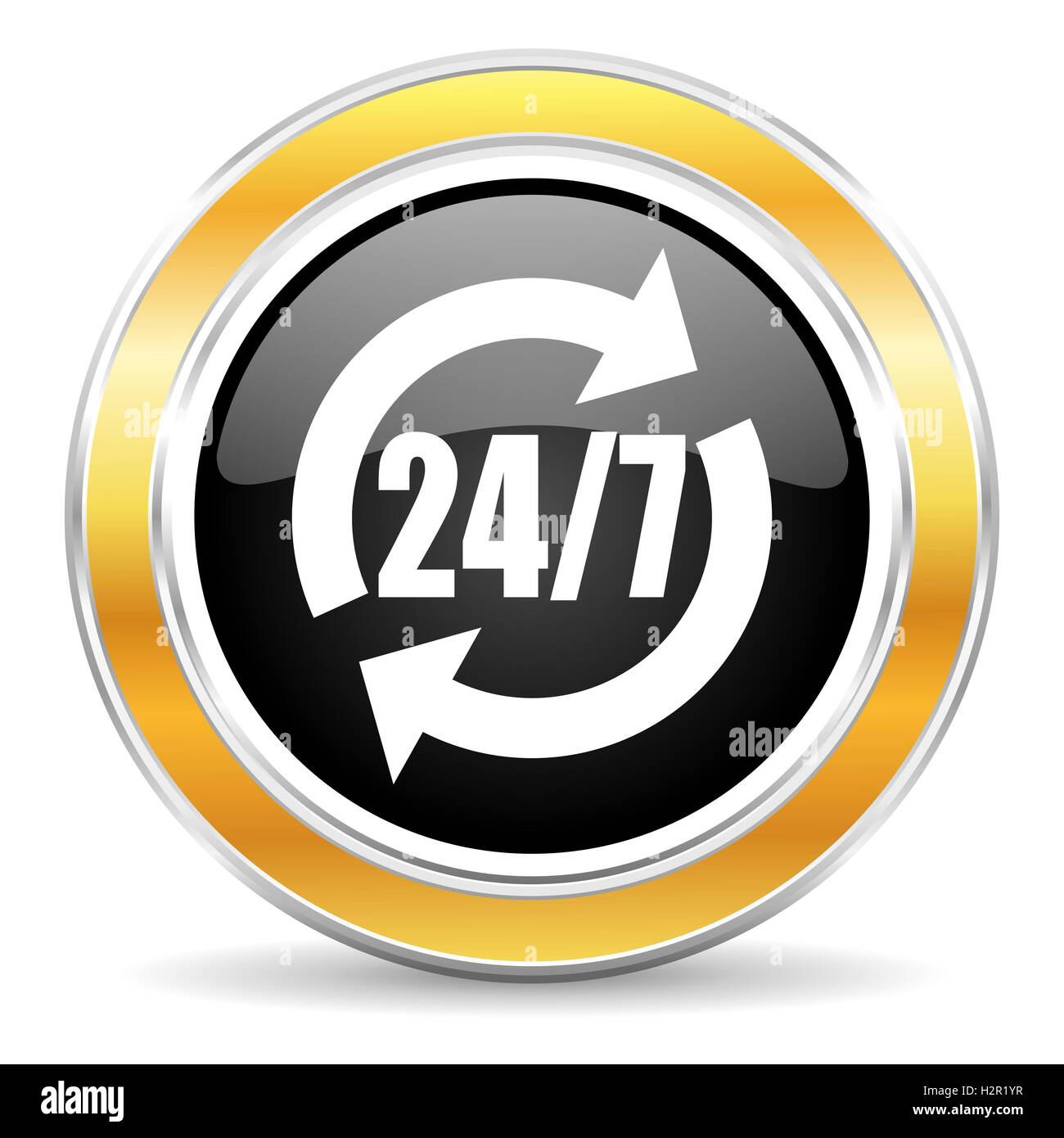 Service time icon Cut Out Stock Images & Pictures - Alamy