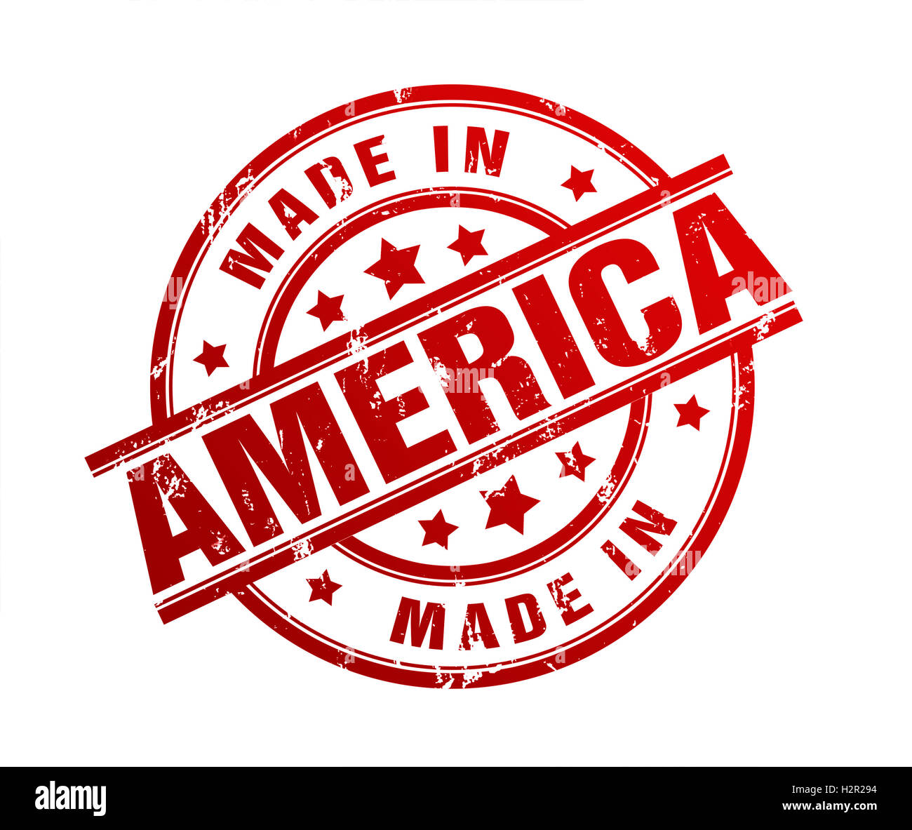 made in america rubber stamp illustration Stock Photo Alamy