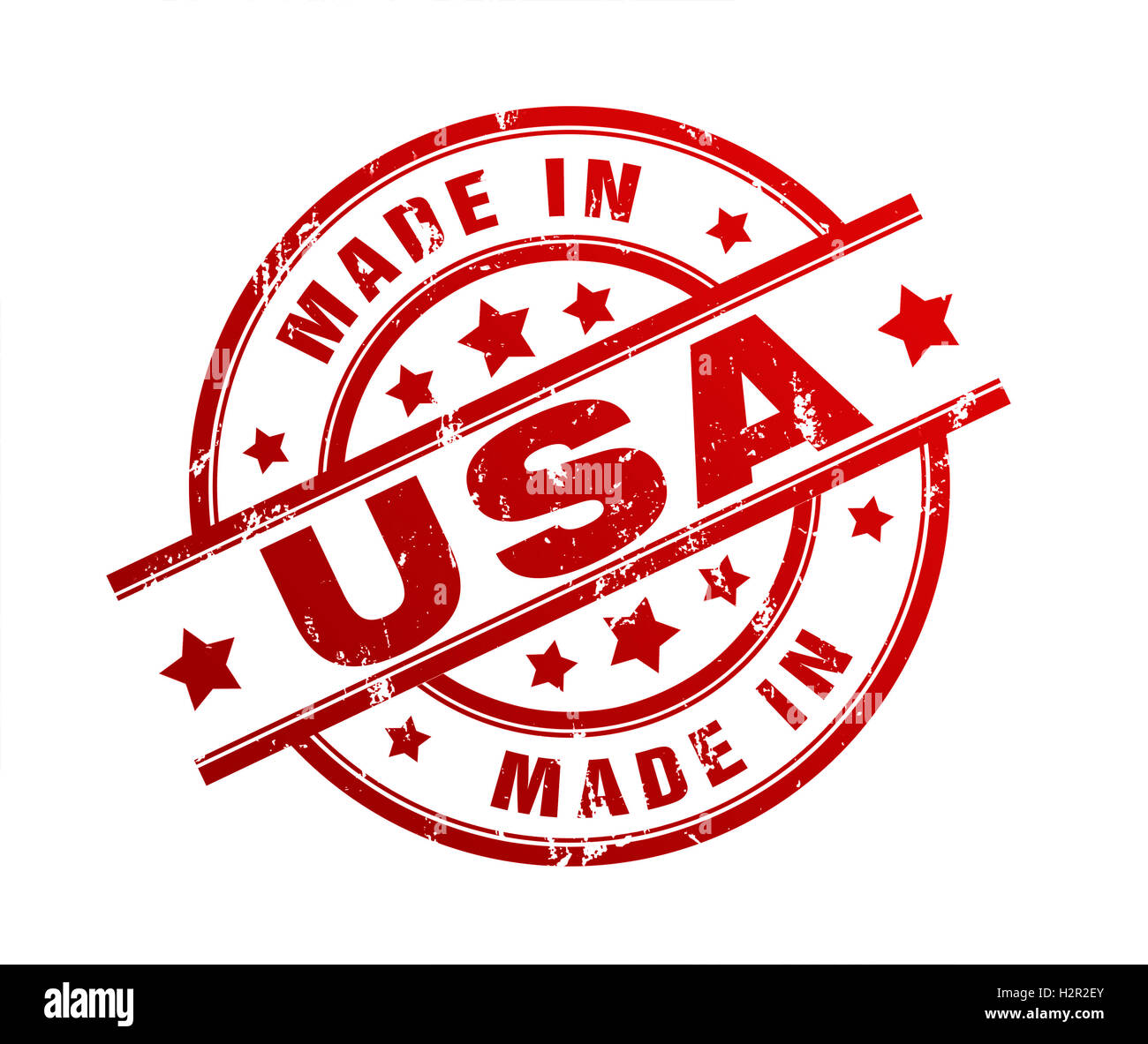 made in usa rubber stamp illustration Stock Photo - Alamy