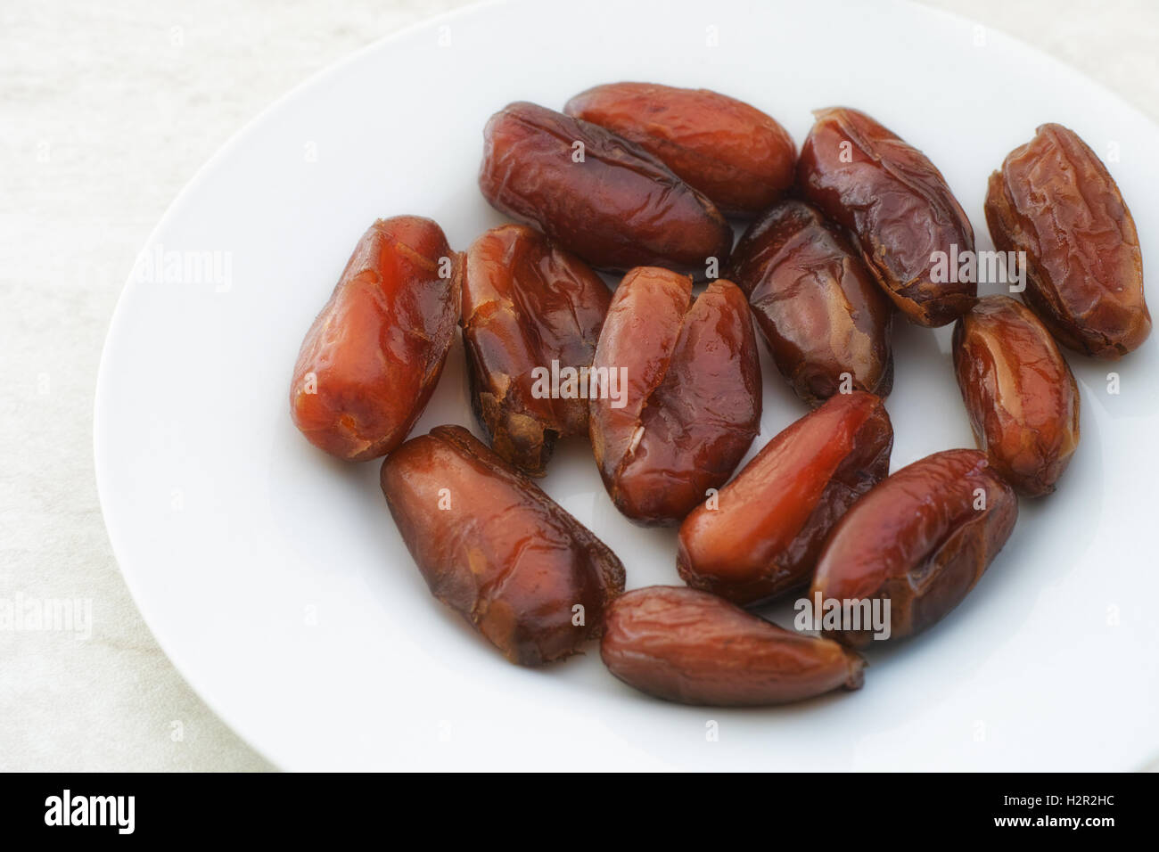Organic sun-dried dates. Close up. Stock Photo