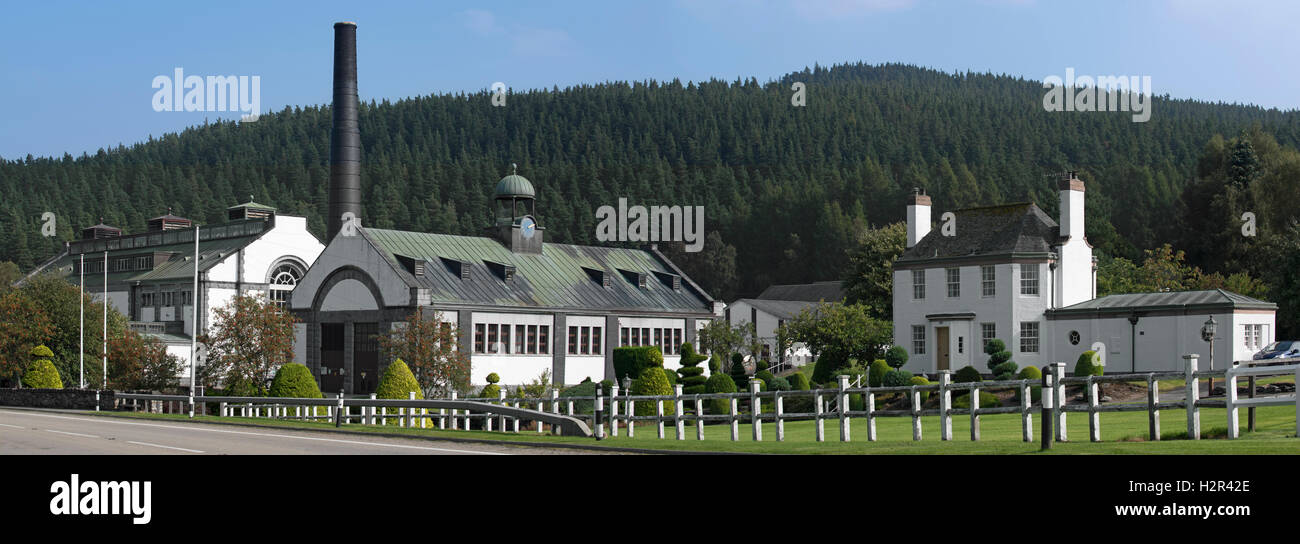 Tormore distillery, Speyside single malt Scotch whisky distillery near Grantown-on-Spey, Scotland, UK Stock Photo