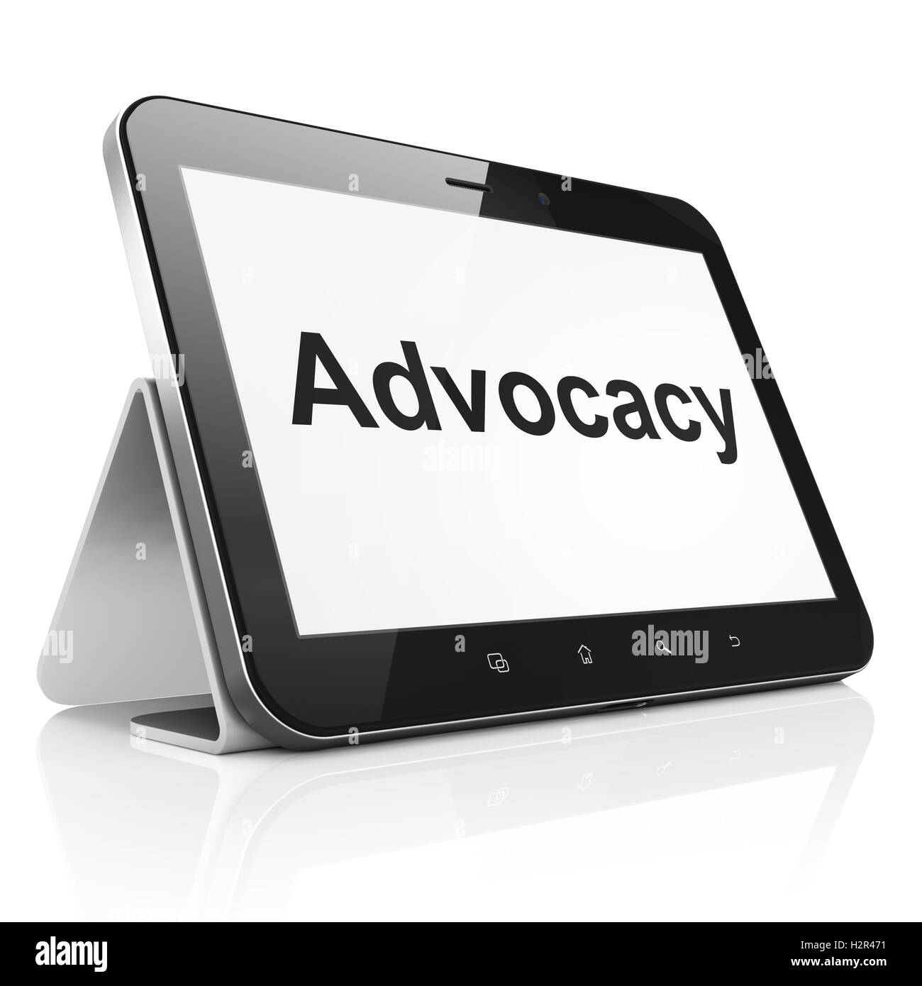 Law concept: Advocacy on tablet pc computer Stock Photo