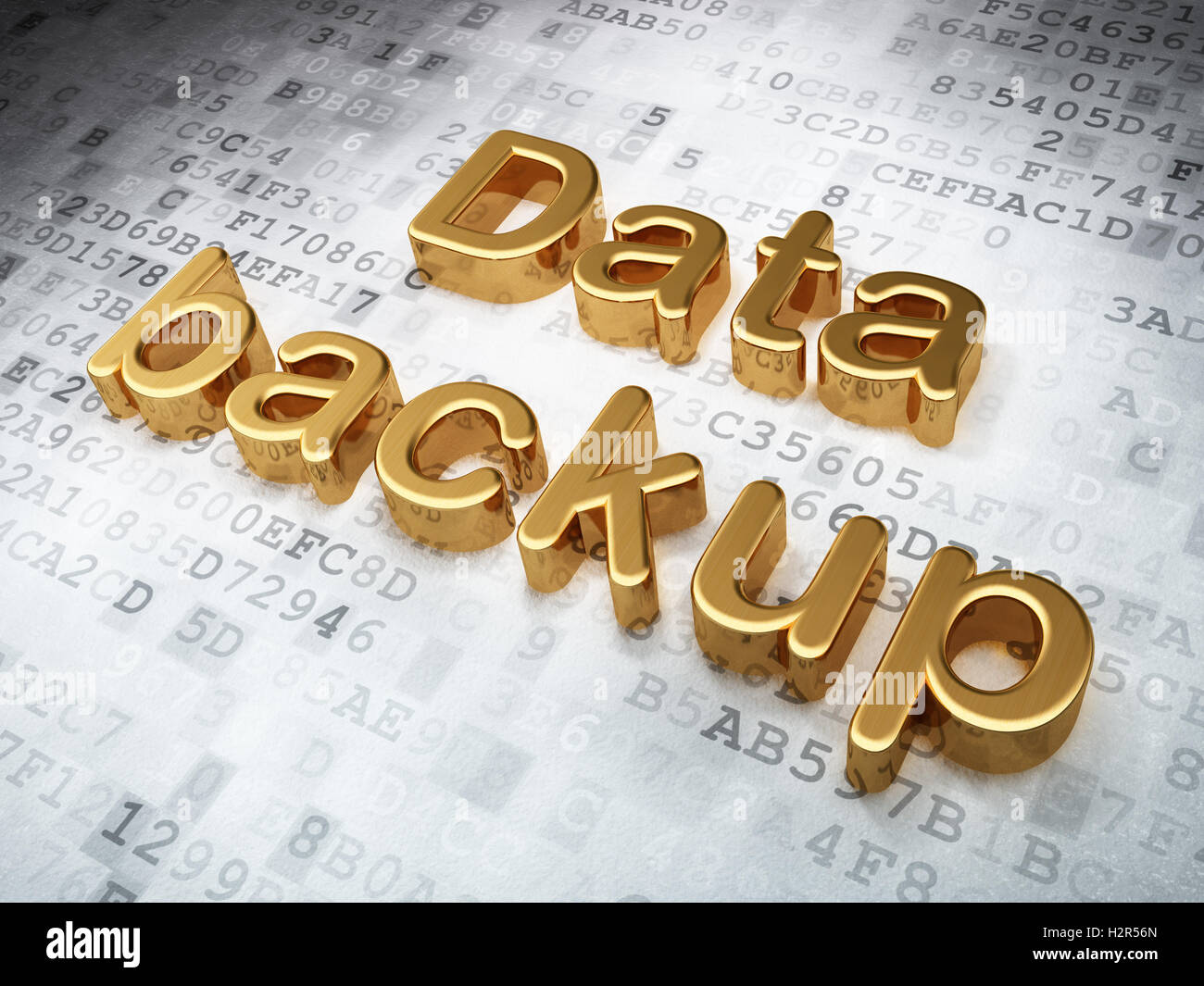Information concept: Golden Data Backup on digital background Stock ...