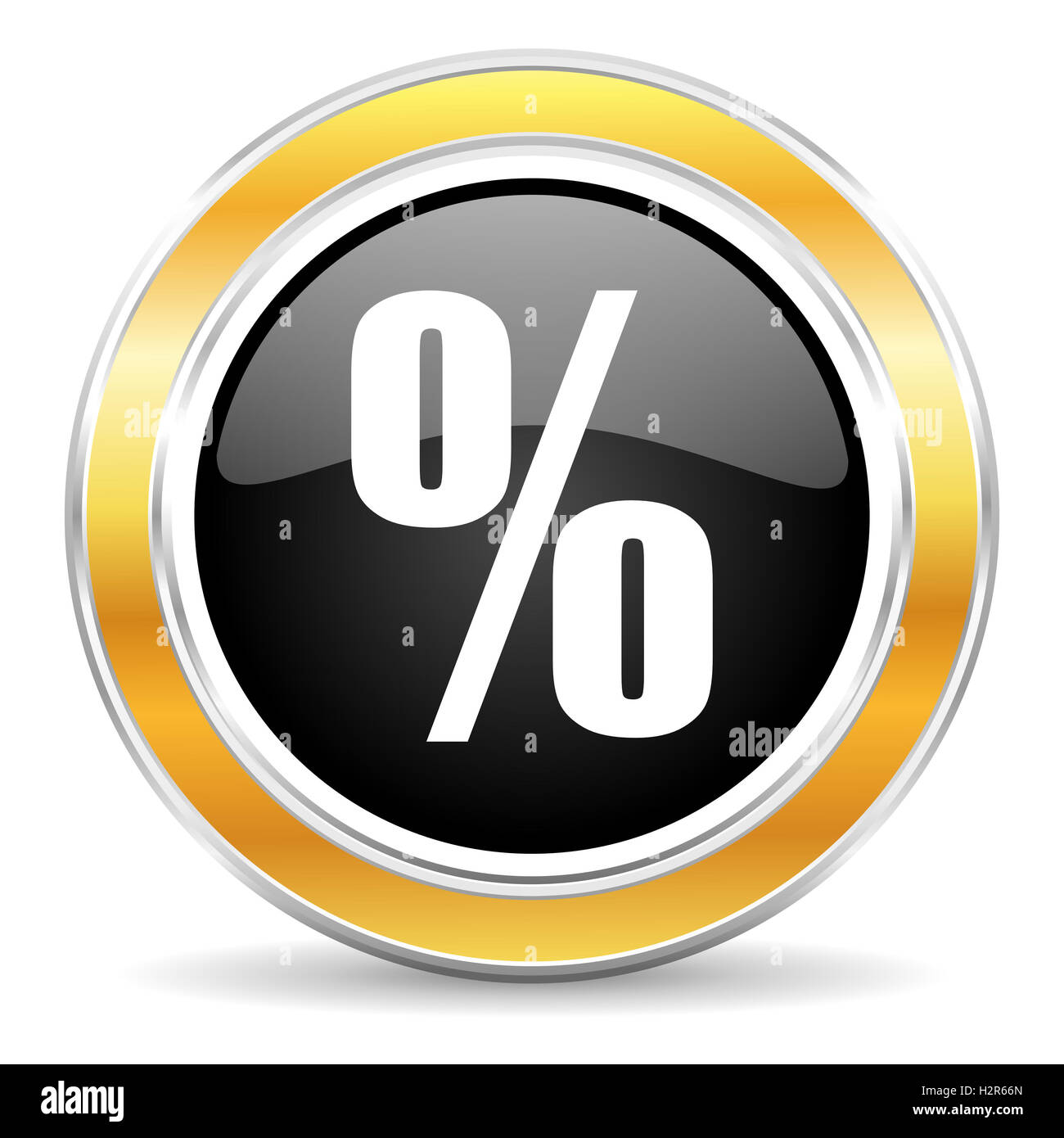 Percent sign button icon Cut Out Stock Images & Pictures - Alamy