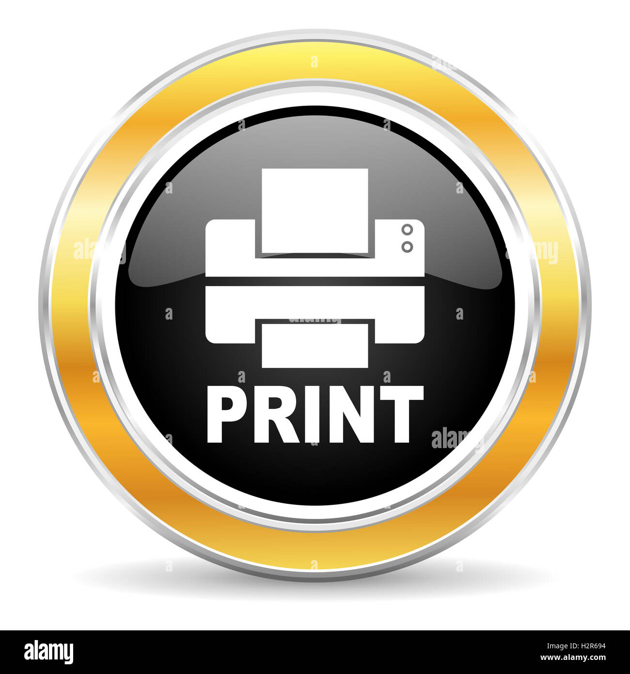 printer icon Stock Photo