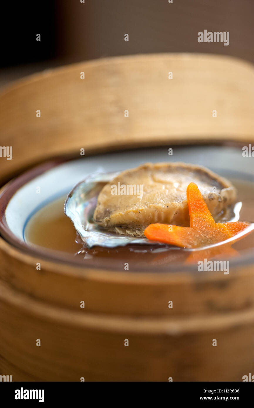Japanese style abalone soup Stock Photo Alamy