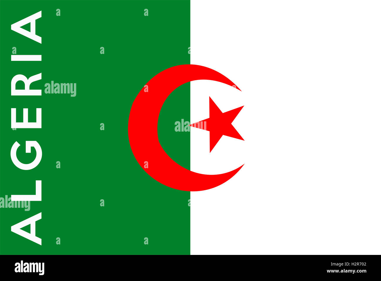 flag of algeria Stock Photo - Alamy