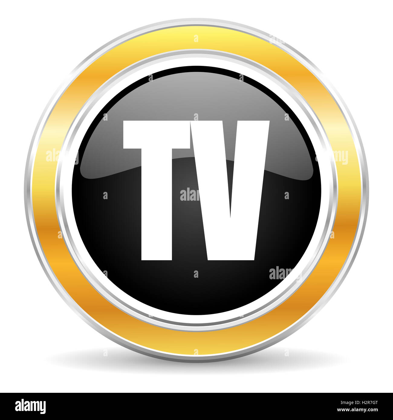 tv icon Stock Photo