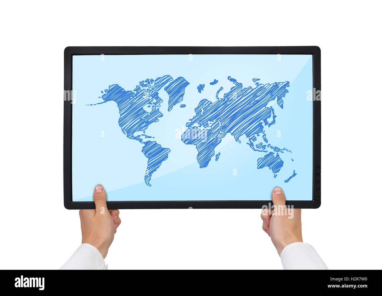 Map showing asia Cut Out Stock Images & Pictures - Alamy