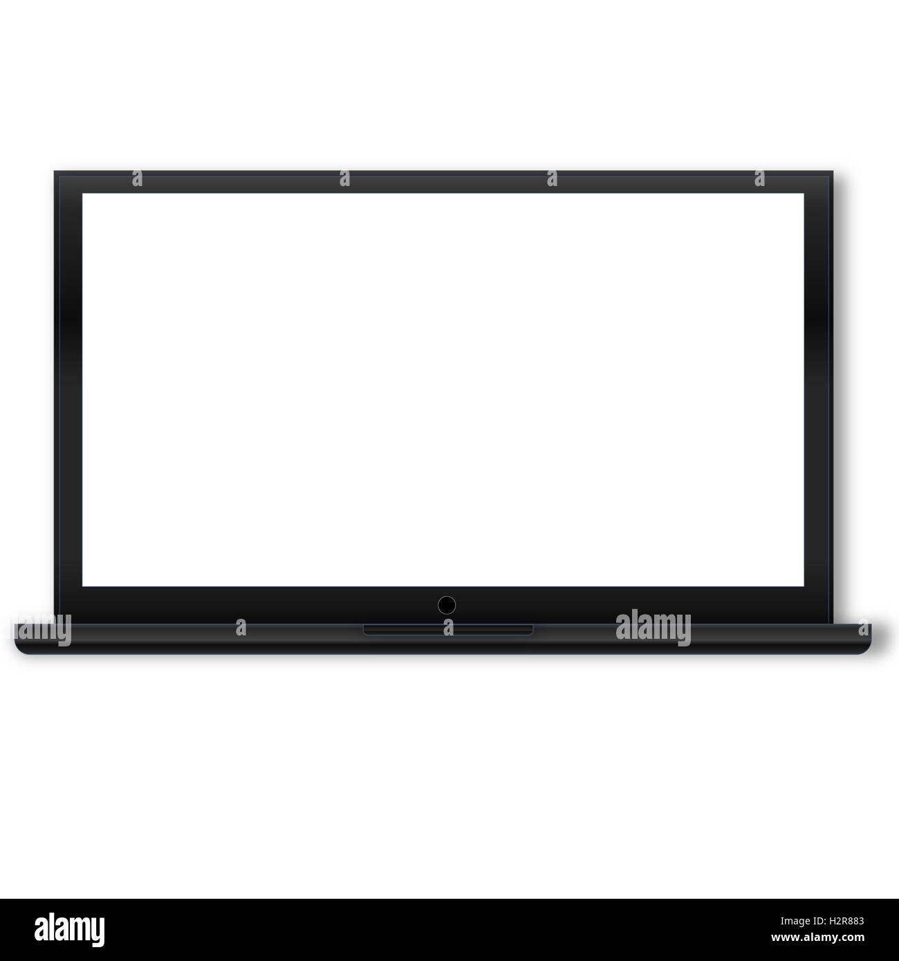 Black laptop Stock Photo