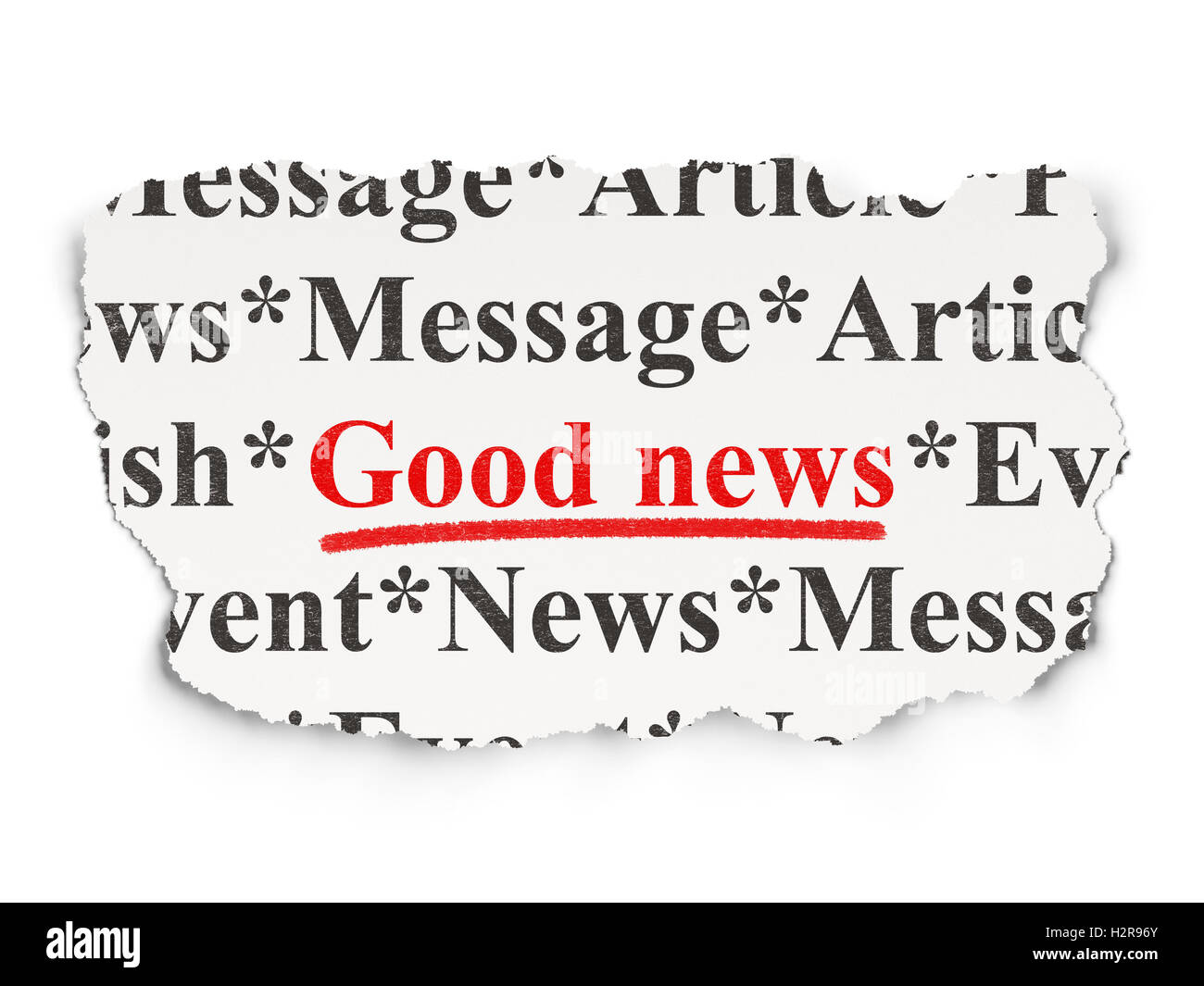 Good news message on Cut Out Stock Images Pictures Alamy