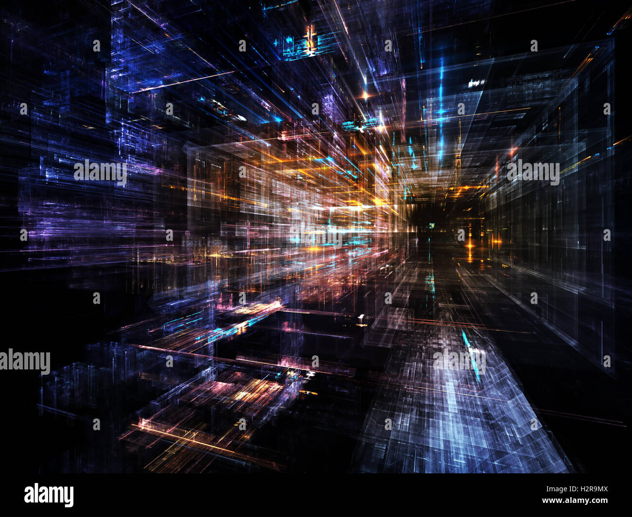 Structure in Space Stock Photo - Alamy