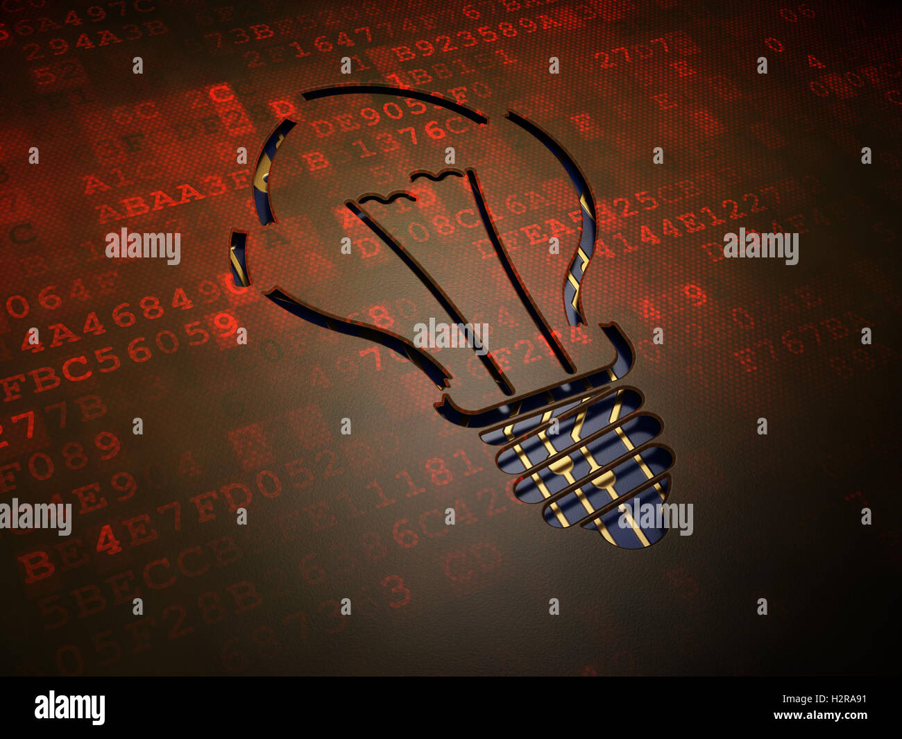 Business concept: Light Bulb on digital screen background Stock Photo ...