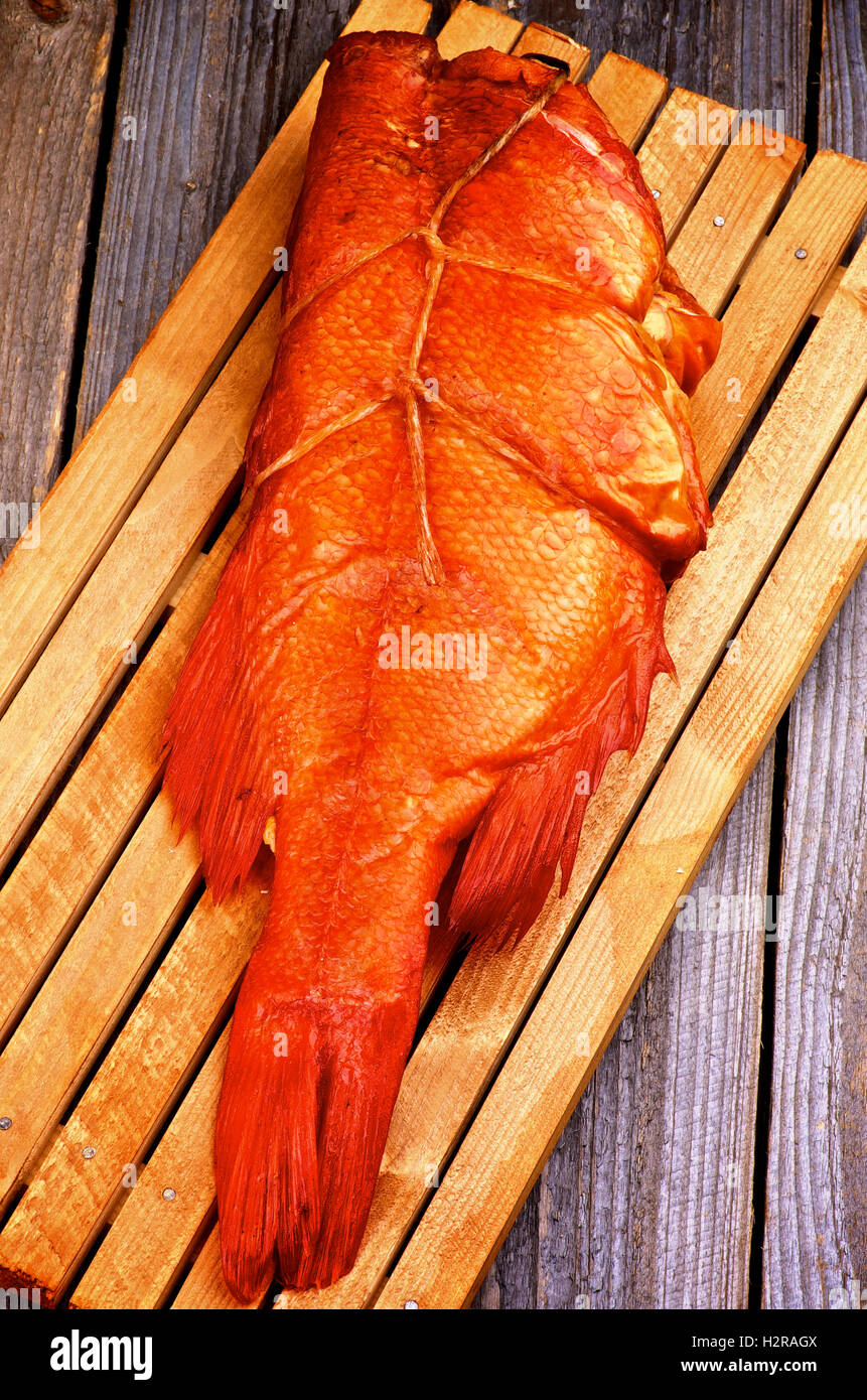 Smoked Red Snapper Fish Stock Photo Alamy