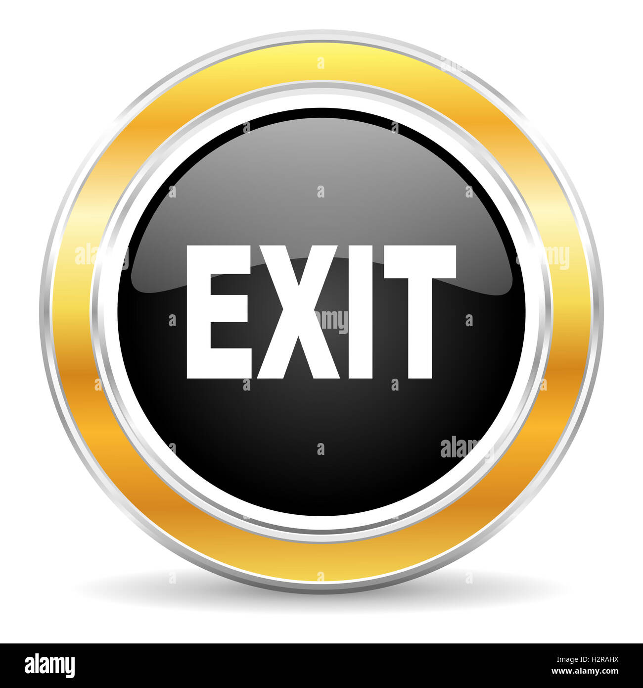 exit icon Stock Photo