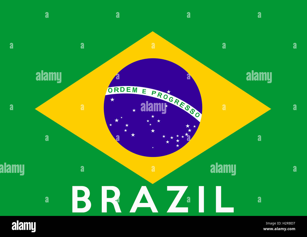 flag of brazil Stock Photo Alamy