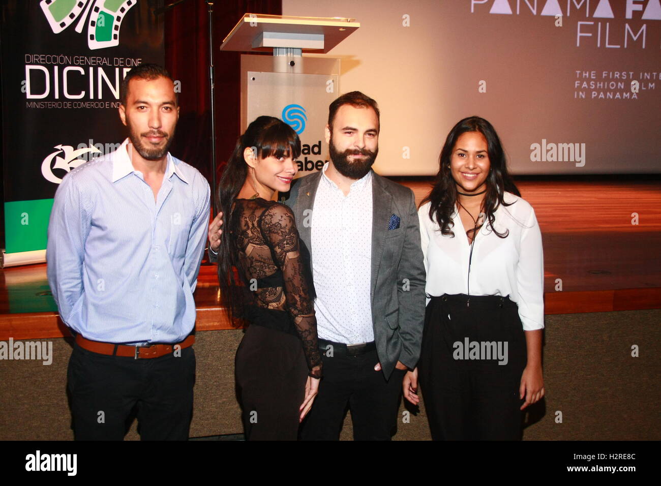 Panamá, Panamá. 30th Sep, 2016. Directors of short films shown this day. Credit:  Guillermo Johnson/Alamy Live News. Stock Photo