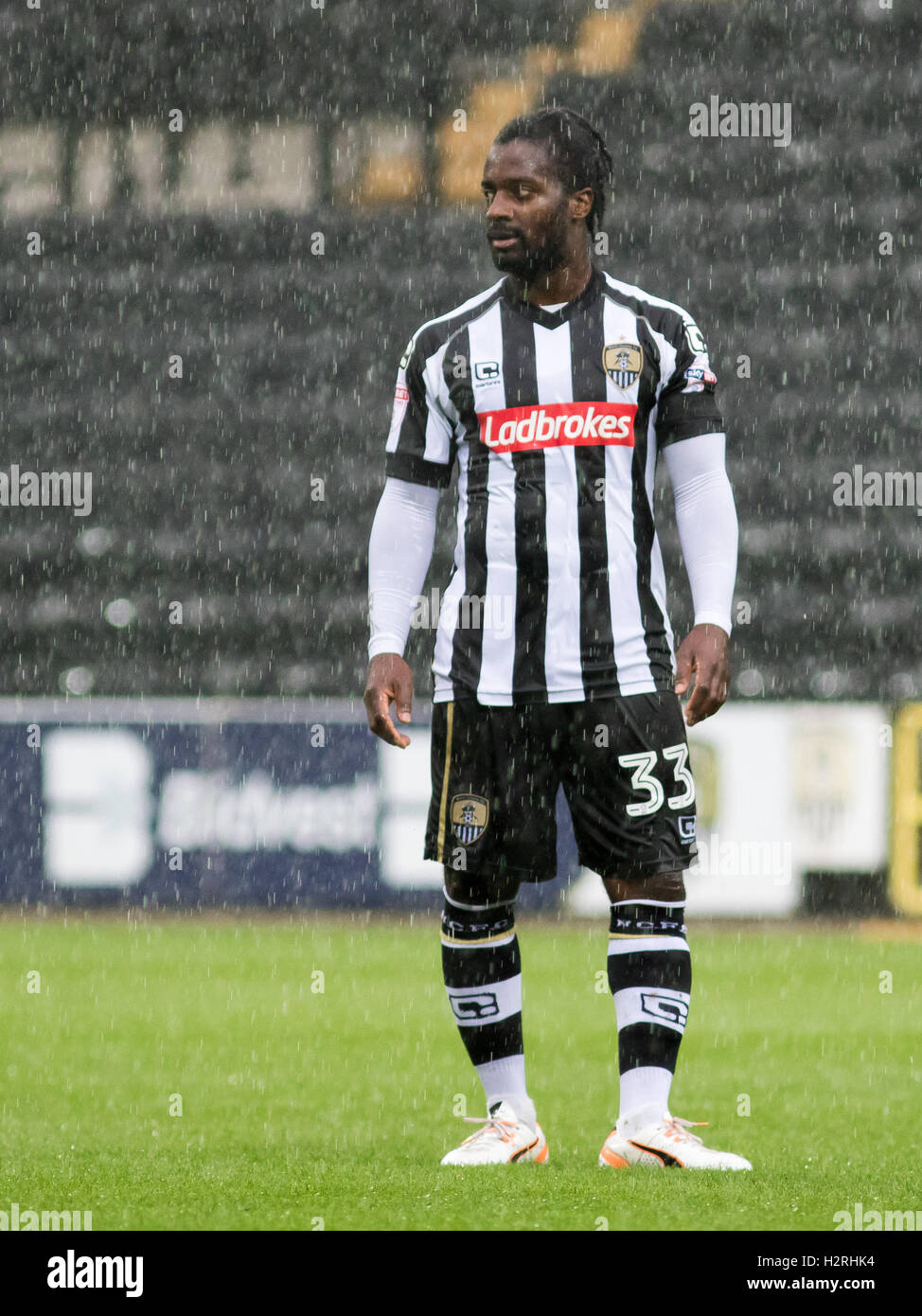Opoku Aborah playing for Notts County Stock Photo